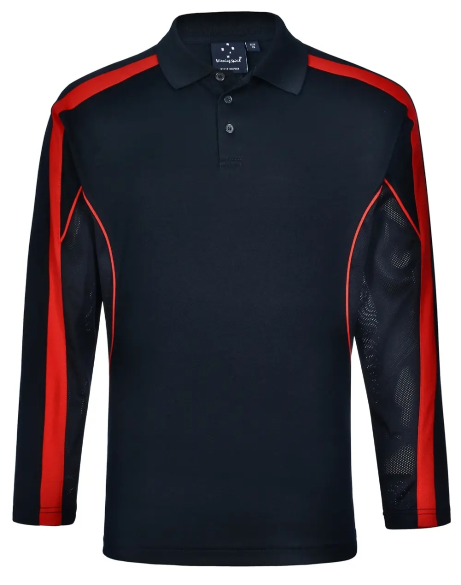 Picture of Winning Spirit, Mens TrueDry L/S Polo